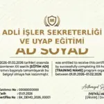 ADLİ İŞLER SEKRETERLİĞİ VE UYAP EĞİTİMİ