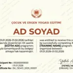 ÇOCUK VE ERGEN YOGASI EĞİTİMİ