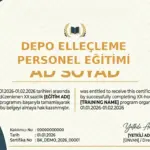 DEPO ELLEÇLEME PERSONEL EĞİTİMİ