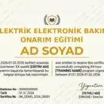 ELEKTRİK ELEKTRONİK BAKIM ONARIM EĞİTİMİ