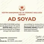EĞİTİM DANIŞMANLIĞI VE ÖĞRENCİ KOÇLUĞU EĞİTİMİ
