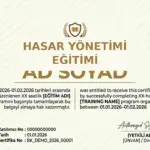 HASAR YÖNETİMİ EĞİTİMİ