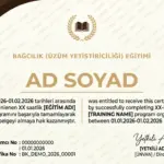 BAĞCILIK (ÜZÜM YETİŞTİRİCİLİĞİ) EĞİTİMİ