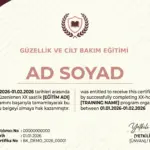 GÜZELLİK VE CİLT BAKIM EĞİTİMİ