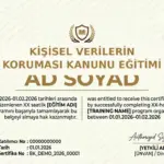 KİŞİSEL VERİLERİN KORUMASI KANUNU EĞİTİMİ