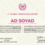 E- TİCARET YÖNETİCİLİĞİ EĞİTİMİ