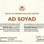 EĞİTİM VE ÖĞRENCİ KOÇLUĞU EĞİTİMİ