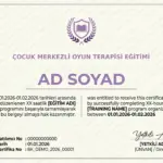 ÇOCUK MERKEZLİ OYUN TERAPİSİ EĞİTİMİ