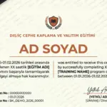 DIŞ/İÇ CEPHE KAPLAMA VE YALITIM EĞİTİMİ