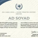 ISO 14001:2015 — ÇEVRE YÖNETİM SİSTEMİ EĞİTİMİ