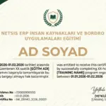 NETSIS ERP İNSAN KAYNAKLARI VE BORDRO UYGULAMALARI EĞİTİMİ