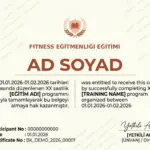 FITNESS EĞİTMENLİĞİ EĞİTİMİ