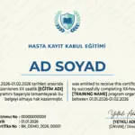 HASTA KAYIT KABUL EĞİTİMİ