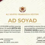 A2 SEVİYE FRANSIZCA EĞİTİMİ