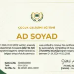 ÇOCUK GELİŞİMİ EĞİTİMİ