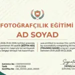 FOTOĞRAFÇILIK EĞİTİMİ