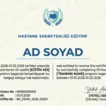 HASTANE SEKRETERLİĞİ EĞİTİMİ