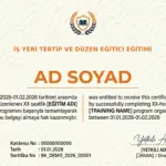 İŞ YERİ TERTİP VE DÜZEN EĞİTİCİ EĞİTİMİ