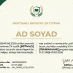 MORTGAGE BROKERLİĞİ EĞİTİMİ