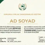 SORUMLU EMLAK DANIŞMANLIĞI EĞİTİMİ
