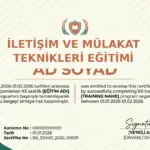 İLETİŞİM VE MÜLAKAT TEKNİKLERİ EĞİTİMİ