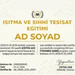 ISITMA VE SIHHİ TESİSAT EĞİTİMİ