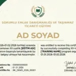 SORUMLU EMLAK DANIŞMANLIĞI VE TAŞINMAZ TİCARETİ EĞİTİMİ