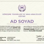 GÖRÜŞME TEKNİKLERİ VE VAKA ANALİZLERİ EĞİTİMİ