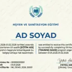 HİJYEN VE SANİTASYON EĞİTİMİ