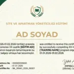 SİTE VE APARTMAN YÖNETİCİLİĞİ EĞİTİMİ