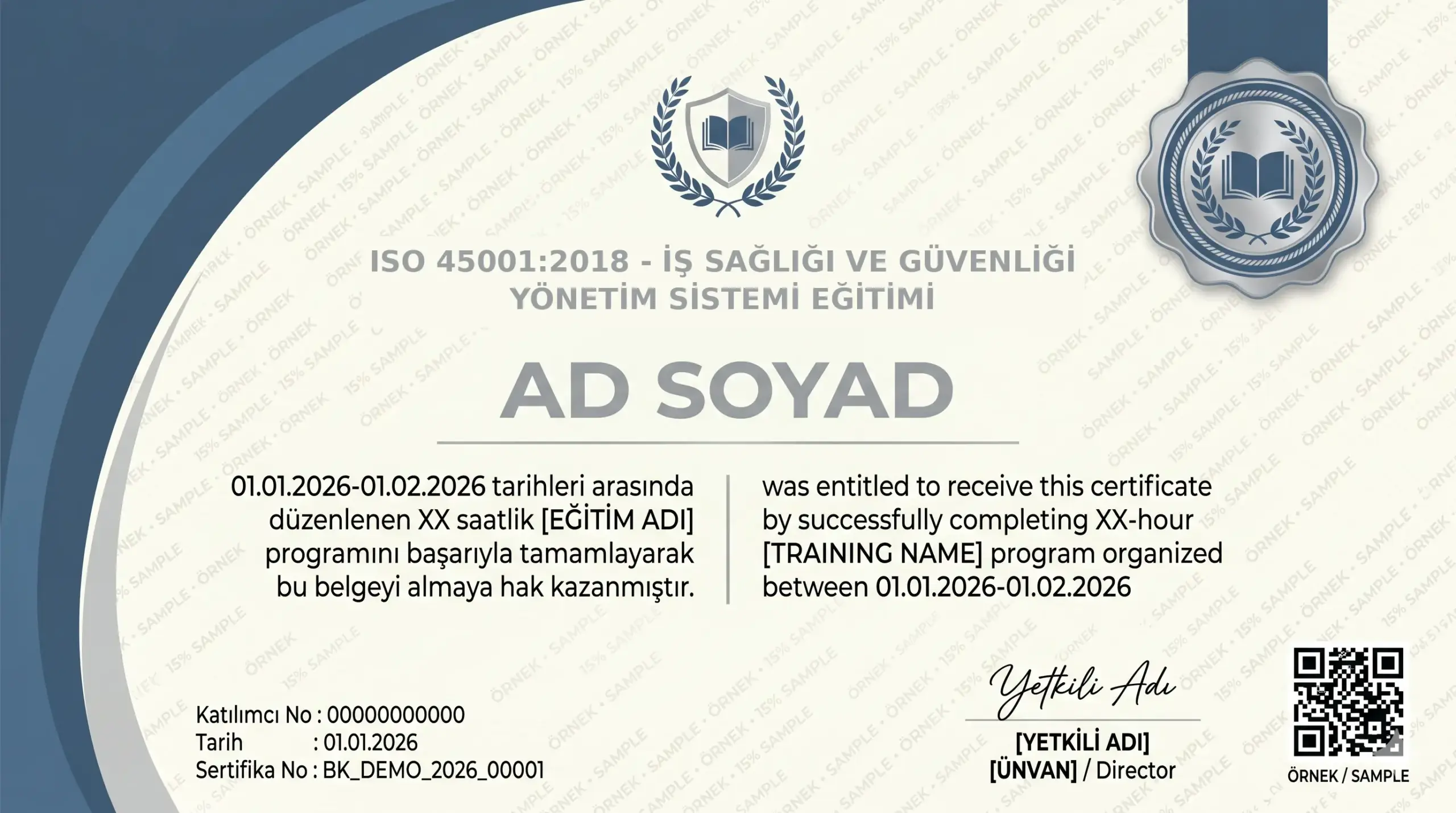ISO 45001:2018 - İŞ SAĞLIĞI VE GÜVENLİĞİ YÖNETİM SİSTEMİ EĞİTİMİ - Görsel 1