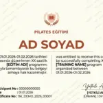 PİLATES EĞİTİMİ
