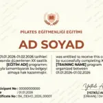 PİLATES EĞİTMENLİĞİ EĞİTİMİ