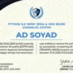 PYTHON İLE YAPAY ZEKA & VERİ BİLİMİ UZMANLIĞI EĞİTİMİ