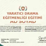 YARATICI DRAMA EĞİTMENLİĞİ EĞİTİMİ