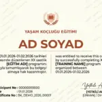 YAŞAM KOÇLUĞU EĞİTİMİ
