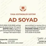 YOGA EĞİTMENLİĞİ EĞİTİMİ