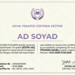 OYUN TERAPİSİ EĞİTMEN EĞİTİMİ