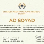 STRATEJİK İNSAN KAYNAKLARI UZMANLIĞI EĞİTİMİ