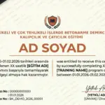 TEHLİKELİ VE ÇOK TEHLİKELİ İŞLERDE BETONARME DEMİRCİLİK KALIPÇILIK VE ÇATICILIK EĞİTİMİ
