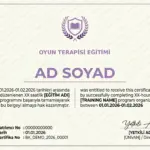 OYUN TERAPİSİ EĞİTİMİ