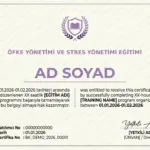 ÖFKE YÖNETİMİ VE STRES YÖNETİMİ EĞİTİMİ