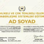 TEHLİKELİ VE ÇOK TEHLİKELİ İŞLERDE HABERLEŞME SİSTEMLERİ EĞİTİMİ