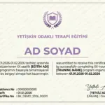 YETİŞKİN ODAKLI TERAPİ EĞİTİMİ