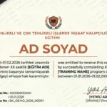 TEHLİKELİ VE ÇOK TEHLİKELİ İŞLERDE İNŞAAT KALIPÇILIĞI EĞİTİMİ