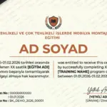 TEHLİKELİ VE ÇOK TEHLİKELİ İŞLERDE MOBİLYA MONTAJ EĞİTİMİ