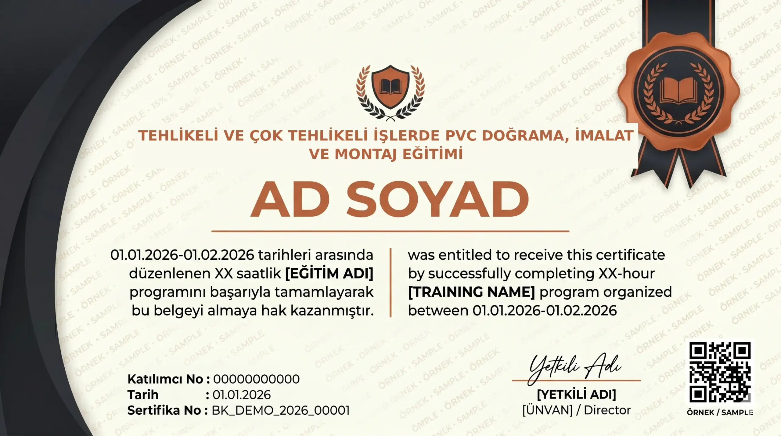 TEHLİKELİ VE ÇOK TEHLİKELİ İŞLERDE PVC DOĞRAMA, İMALAT VE MONTAJ EĞİTİMİ - Görsel 1